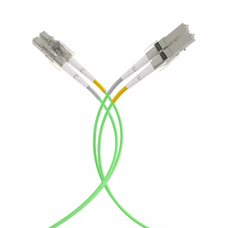 EFB Cable de conexión Dúplex LC-LC OM5 1,5m LSZH 2mm Verde lima