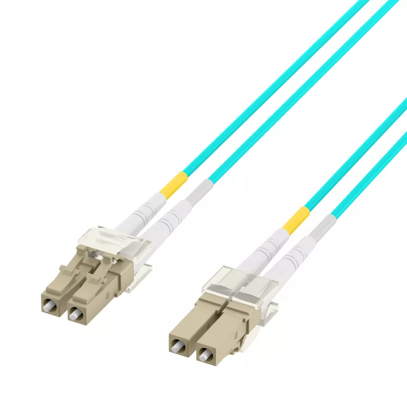 EFB Electronics Latiguillo Dúplex LC-LC 50/125 OM3 LSZH Aqua Flat Twin 3x5mm 5m