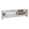 EFB-Elektronik 19 pulgadas 3U distribución de energía / caja para interruptores de protección, RAL 9005 negro intenso