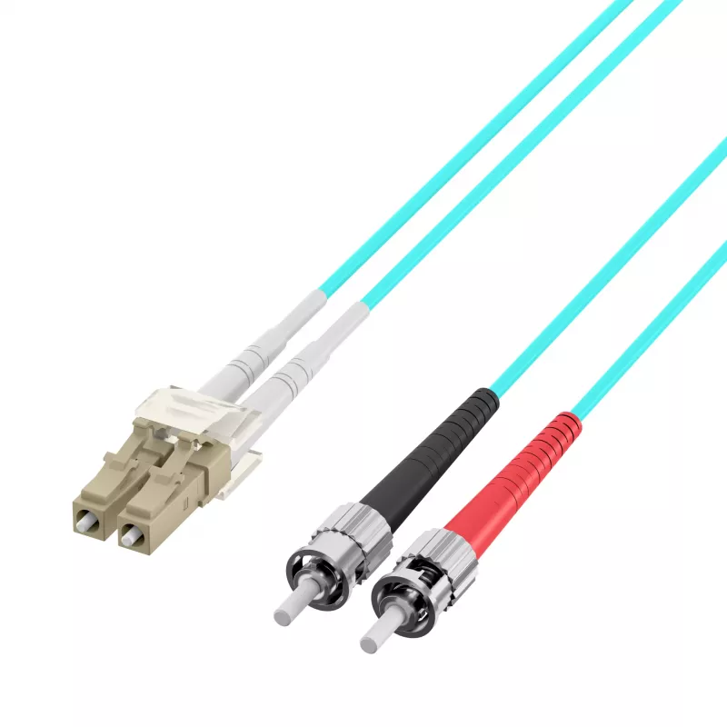 EFB Elektronik O0313.35 Cable de conexión de fibra óptica, OM3, 35 m, LC-ST, Dúplex, LSZH, Aqua