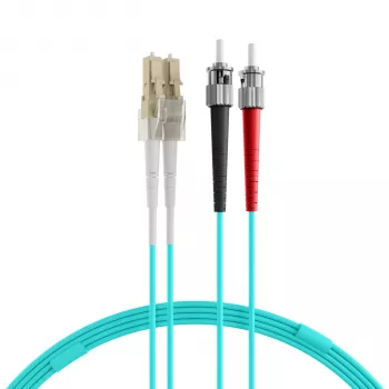 EFB Elektronik O0313.40 Cable de conexión de fibra óptica, OM3, 40 m, LC-ST, Aqua