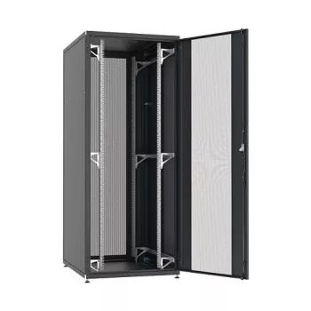 EFB Elektronik PRO Armario servidor 42HE 800x800mm puertas perforadas divididas RAL 9005 (PRO-4288TS.P2)