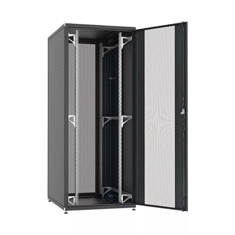 EFB Elektronik PRO Armario servidor 42HE 800x800mm puertas perforadas divididas RAL 9005 (PRO-4288TS.P2)
