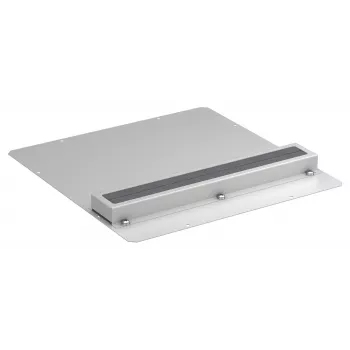EFB PRO-MOD05A.GR Elemento pasacables para rack 1U barra de cepillo negro