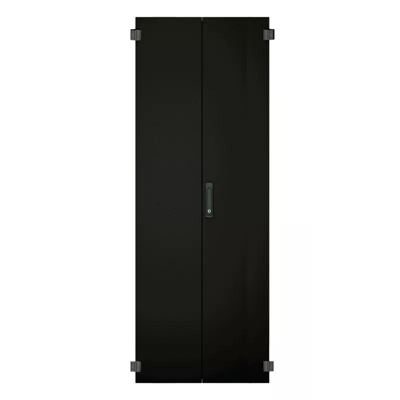 EFB PRO-TUR428S2.GR Puerta de armario para PRO 42HE, ancho 800 mm, acero, 2 piezas, tirador giratorio, RAL 7035 gris claro