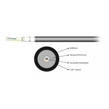 EFB Elektronik INFRALAN U-DQ(ZN)BH 8G 50/125µm OM2 LSZH negro CPR Dca