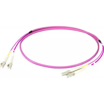 EFB Elektronik Latiguillo dúplex LC-LC 50/125 µm OM4 LSZH Erika Violet Flat Twin 3x5mm 25m