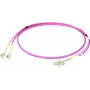 EFB Elektronik Latiguillo dúplex LC-LC 50/125 µm OM4 LSZH Erika Violet Flat Twin 3x5mm 25m