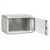 EFB Elektronik Caja de pared 19 inch 21U Flat Pack, 600x600x1040mm, RAL7035 gris claro, acero, puerta de cristal de seguridad, con cerradura, carga 60kg, IP20