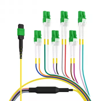 EFB Elektronik MTPF12LCAPC-2 - 2 m - OS2 - MTP - 12x LC Cable de fibra óptica breakout