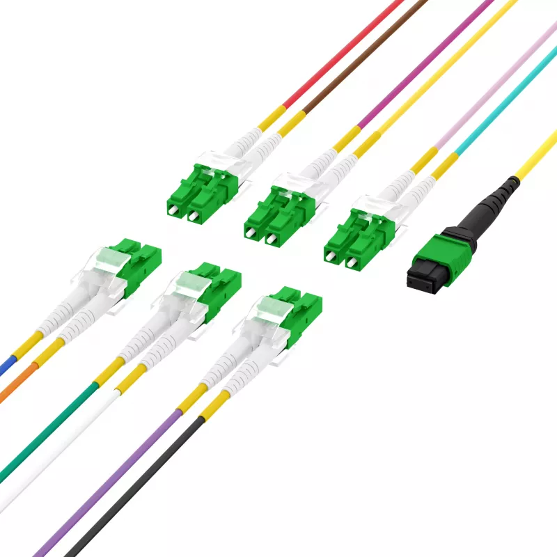 EFB Elektronik MTPF12LCAPC-3 3 m OS2 MTP 12x LC Cable de fibra óptica breakout