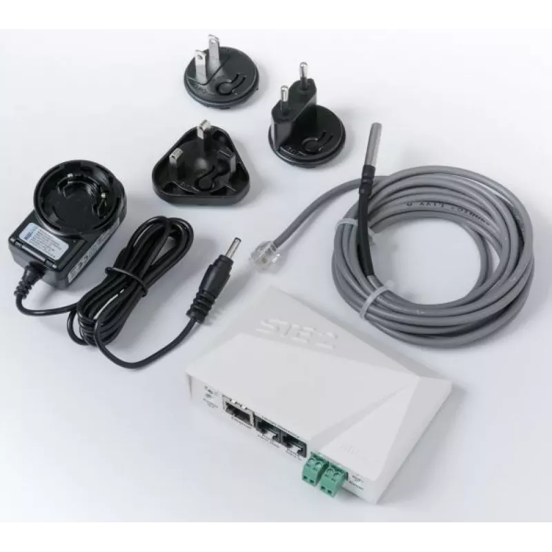 EFB Elektronik Termómetro IP con correo electrónico, LAN, WiFi, PoE, SNMP