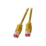 EFB Elektronik Cable de parcheo RJ45 Cat.6A S/FTP LSZH Draka UC900 TM21 amarillo 0,25m