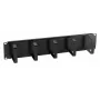 EFB Elektronik 699998NTS panel de gestión de cables de 19 pulgadas 2U, 5 soportes, acero, negro (RAL 9005)