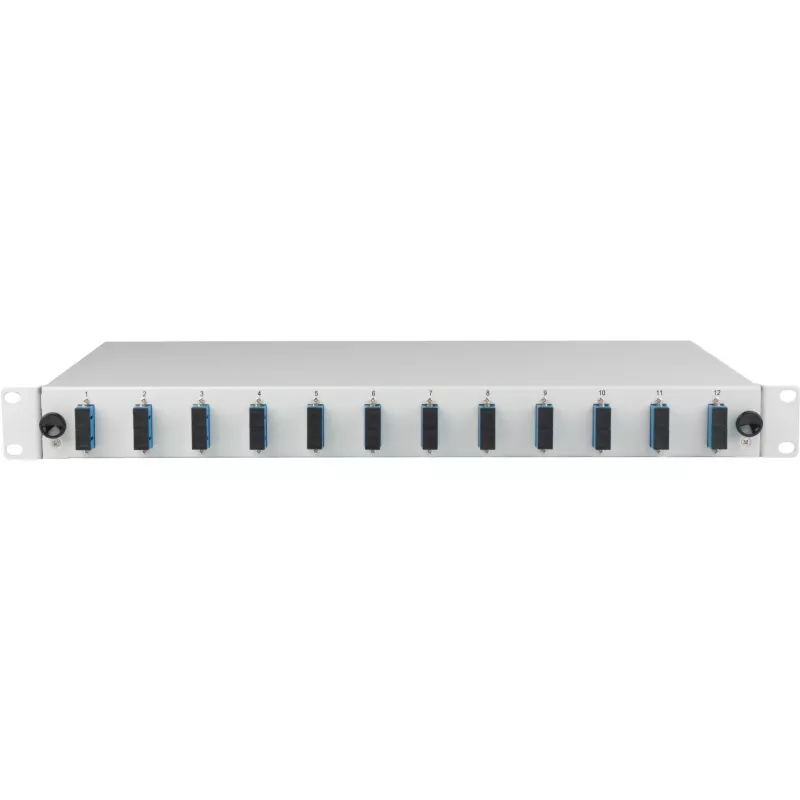 EFB Caja de empalme SC OS2 extraíble 24 pigtails 12 acopladores 1U rack