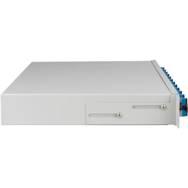 EFB Caja de empalme SC OS2 extraíble 24 pigtails 12 acopladores 1U rack