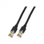 EFB Electronics Cable de conexión RJ45 Cat.5e F/UTP LSZH Draka UC300 TM11 negro 0,15m