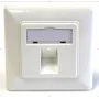 EFB Elektronik set de marco de 1 puerto para módulos Keystone, DIN 49075, blanco puro (RAL 9010)