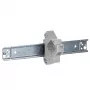 EFB Elektronik Soporte de módulo Keystone 1 puerto, para carril DIN en cajas de distribución, plástico, blanco (RAL 9010)