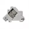 EFB Elektronik Soporte de módulo Keystone 1 puerto, para carril DIN en cajas de distribución, plástico, blanco (RAL 9010)