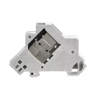 EFB Elektronik Soporte de módulo Keystone 1 puerto, para carril DIN en cajas de distribución, plástico, blanco (RAL 9010)