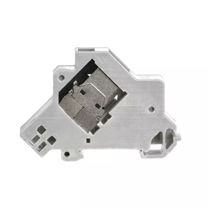 EFB Elektronik Soporte de módulo Keystone 1 puerto, para carril DIN en cajas de distribución, plástico, blanco (RAL 9010)