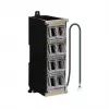 EFB Elektronik Caja de distribución Keystone 8 puertos para carril DIN y montaje en pared, plástico, gris claro