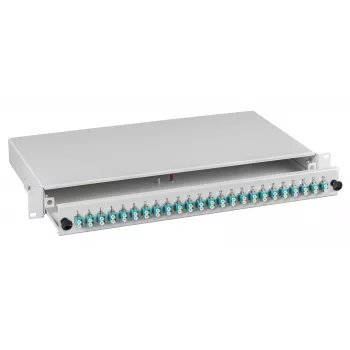 EFB-Elektronik Caja de empalme LC 50/125µm OM3 extraíble, 48 pigtails preterminados / 24 acopladores