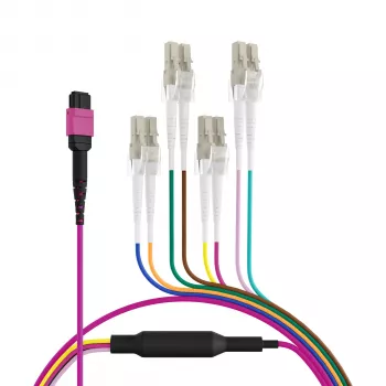 EFB ELEKTRONIK cable troncal MPO-PLUS(F)-LC OM4 8 fibras tipo B LSZH violeta erika 3m