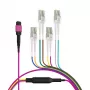 EFB ELEKTRONIK cable troncal MPO-PLUS(F)-LC OM4 8 fibras tipo B LSZH violeta erika 3m
