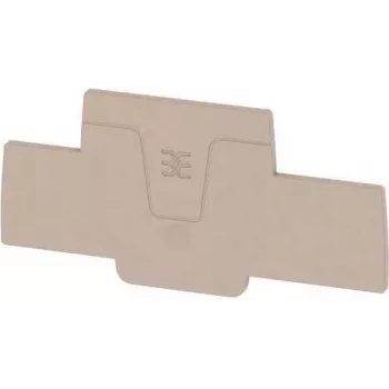 Weidmüller AEP 2T 2.5 placa final, beige, para bornes de carril A2T 2.5, 20 unidades