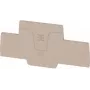 Weidmüller AEP 2T 2.5 placa final, beige, para bornes de carril A2T 2.5, 20 unidades