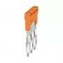 Weidmüller ZQV 2.5N 3 puente transversal, serie A, 2,5 mm², 3 polos, naranja
