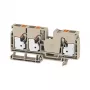 Weidmüller A3C 10 borne de carril universal, conexión por tornillo, 10 mm², beige oscuro