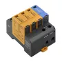 Weidmüller VPU AC II 3+1 300/50 dispositivo de protección contra sobretensiones tipo 2, 3 fases + neutro, 300 V AC, 20 kA/40 kA, carril DIN