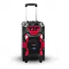 Leicke DJ ROXX TROLLEY PRO sistema de altavoces PA portátil con Bluetooth, 100W RMS, woofer de 10 pulgadas, luces LED, trolley, micrófono, mando a distancia