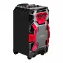 Leicke DJ ROXX TROLLEY PRO sistema de altavoces PA portátil con Bluetooth, 100W RMS, woofer de 10 pulgadas, luces LED, trolley, micrófono, mando a distancia