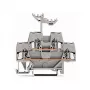 WAGO 280-519 bloque de bornes 2 conductores Push-in CAGE CLAMP, 2,5 mm², gris, montaje en carril DIN