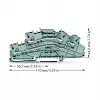 WAGO 2003-6642 borne de paso, TOPJOB® S, 2 conductores, 4 mm², gris, 800 V, 24 A