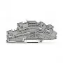 WAGO 2003-6642 borne de paso, TOPJOB® S, 2 conductores, 4 mm², gris, 800 V, 24 A