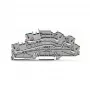 WAGO 2003-6646 borne de instalación multinivel, N/L/PE, 2,5 mm², Push-in CAGE CLAMP, gris