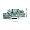 WAGO 2003-6646 borne de instalación multinivel, N/L/PE, 2,5 mm², Push-in CAGE CLAMP, gris