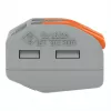 WAGO 222-412 borne de conexión de 2 conductores, gris/transparente, 32A, 400V