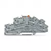 WAGO TOPJOB S borne de separación N con PE, 3 conductores, Push-in CAGE CLAMP, gris, 2003-6644