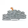 WAGO TOPJOB S borne de separación N con PE, 3 conductores, Push-in CAGE CLAMP, gris, 2003-6644