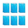 Relaxdays Compresas frías rectangulares azules 15 x 8 cm, 12 unidades