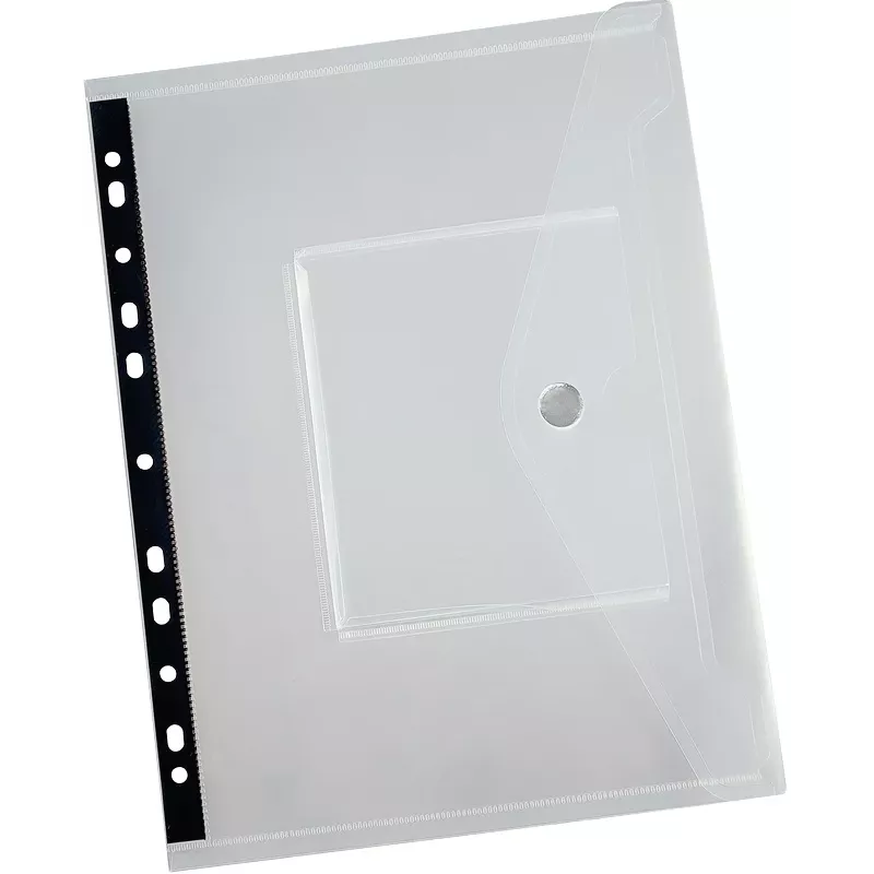 Eichner carpeta de documentos transparente A4, pack de 5