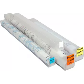 Eichner tubo portap lanos 4,5 cm transparente - tubo de almacenamiento de documentos