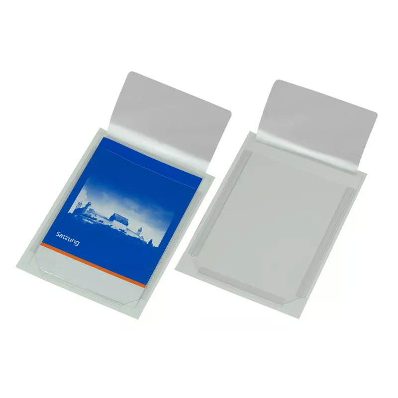 Eichner 10 fundas de documentos autoadhesivas transparentes A4