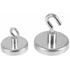 Eichner ganchos magnéticos plateados, metal Ø 3,6 x 1,7 cm, 5 uds.